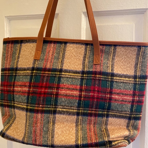 BNWT Marleylilly Plaid Purse Tote Bag never used - Picture 5 of 5